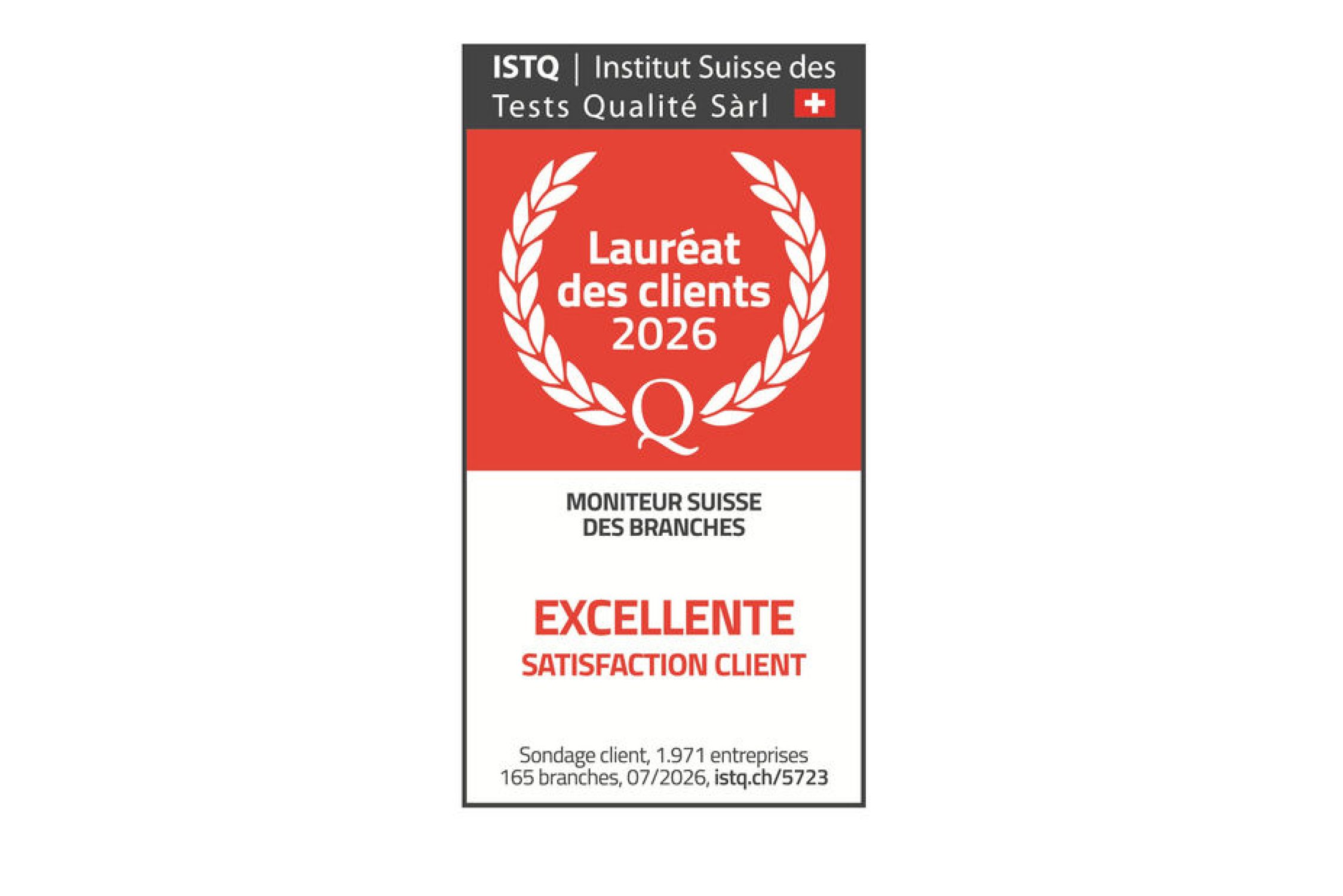 ERV Lauréat des clients 2026